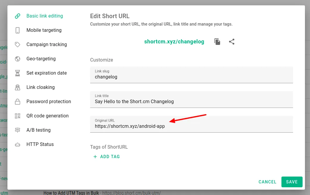 error-short-links
